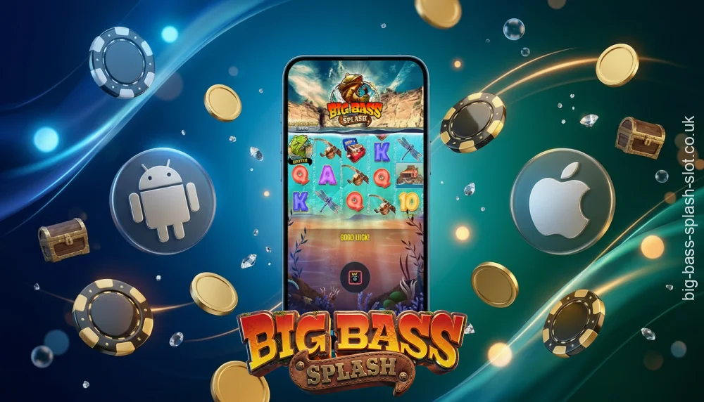 The mobile version of Big Bass Splash in the UK is available on Android and iOS and retains all the slot's features