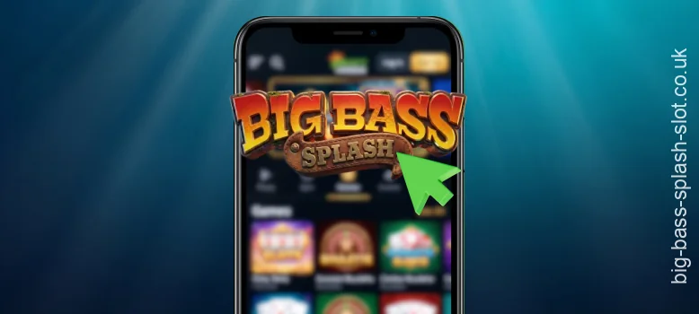Look for Big Bass Splash in the Popular or Fishing section of the casino app